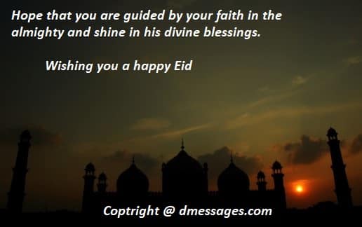 Happy Eid mubarak sms in english