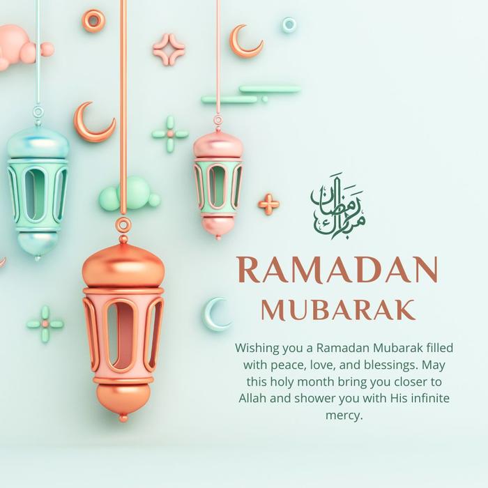 Heartfelt Ramadan Mubarak greetings