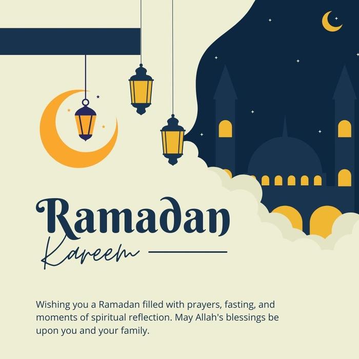 Traditional Ramadan Mubarak greetings