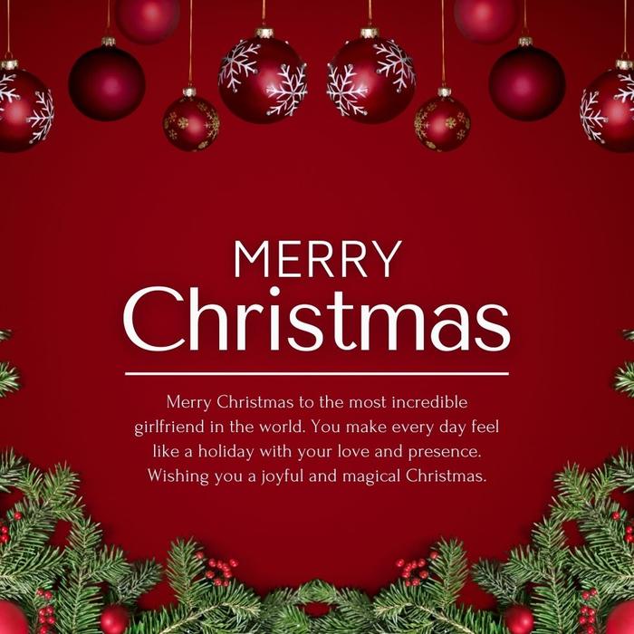 Merry Christmas SMS for Girlfriend