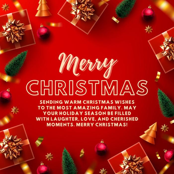 Merry Christmas SMS for family
