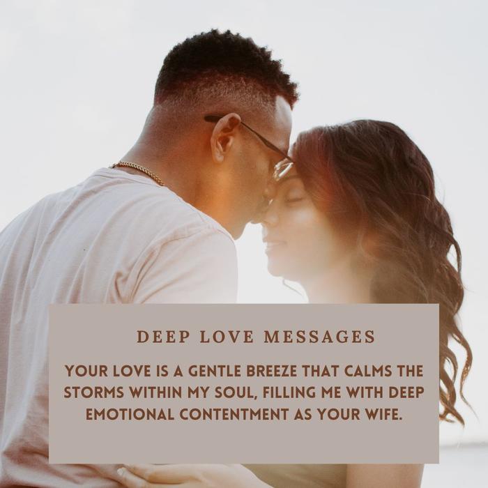 Deep emotional messages for wife - Deep passionate messages for partners 