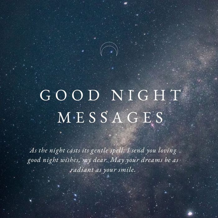 Good Night Messages For Her - Good night messages for a happy heart