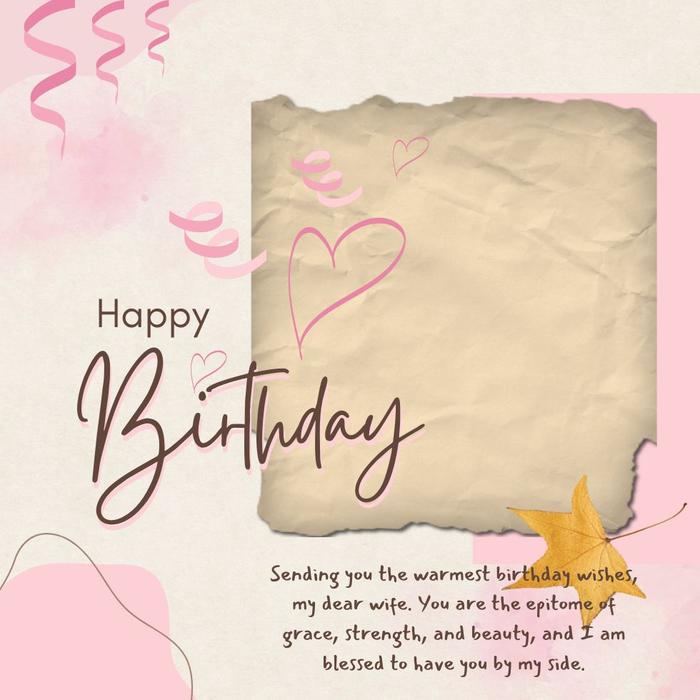Meaningful Birthday Wishes For Wife - Heartwarming birthday wishes