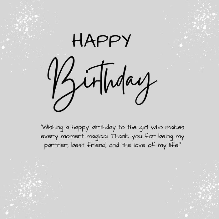 Romantic Birthday Messages For girlfriend - Sweet romantic birthday messages