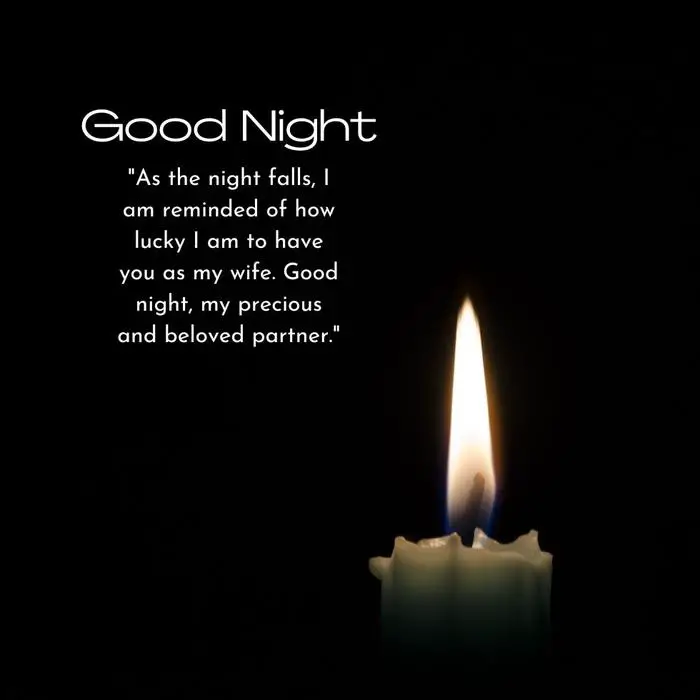 Sweet Good Night Wishes For Wife - Good Night Wishes with blessings