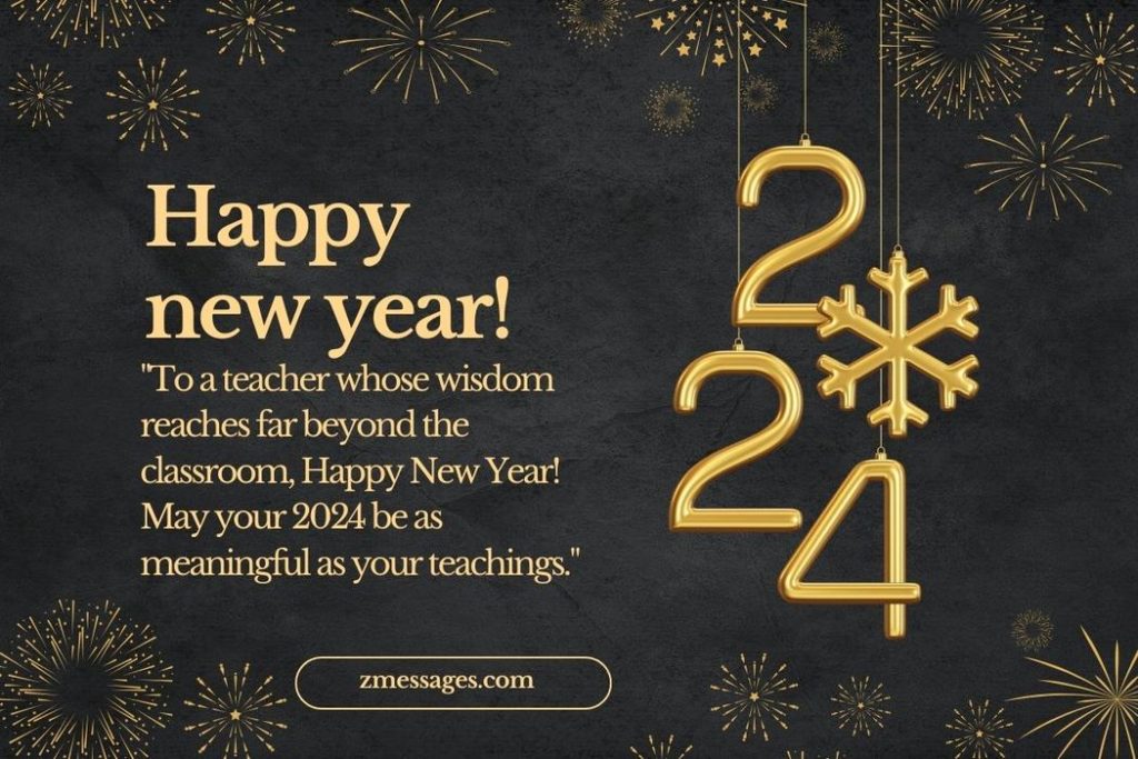 Deep Happy New Year Greetings For Teacher